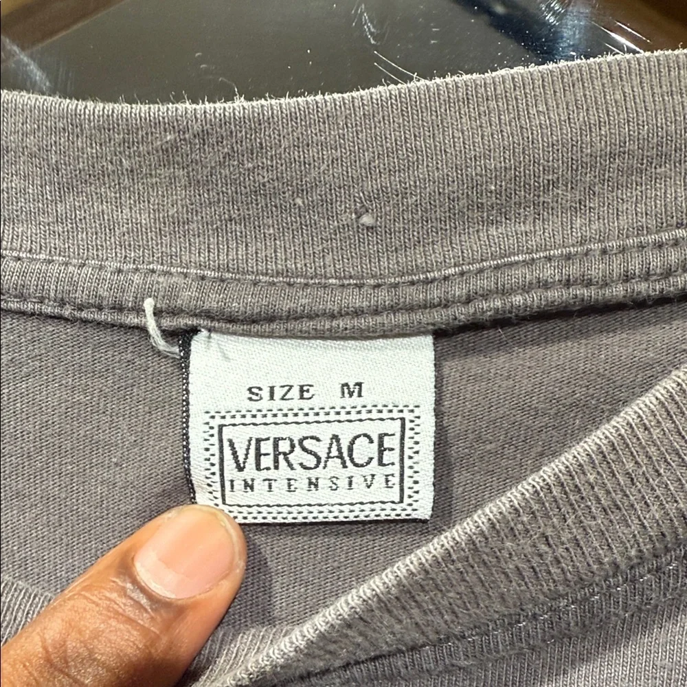 Vintage Versace intensive Charcoal Short Sleeve Tee - Picture 4 of 4